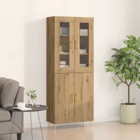 Magasfiú 2 pcs kézműves tölgy 69.5 x 34 x 180 cm Faanyag