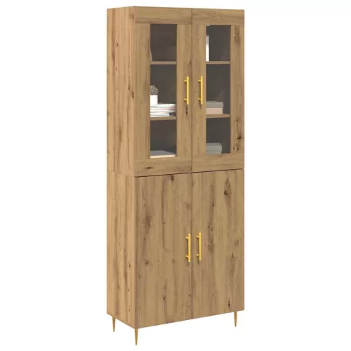 Magasfiú 2 pcs kézműves tölgy 69.5 x 34 x 180 cm Faanyag