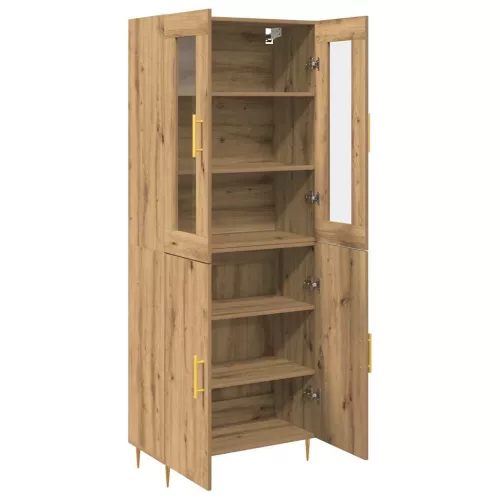 Magasfiú 2 pcs kézműves tölgy 69.5 x 34 x 180 cm Faanyag