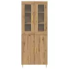 Magasfiú 2 pcs kézműves tölgy 69.5 x 34 x 180 cm Faanyag