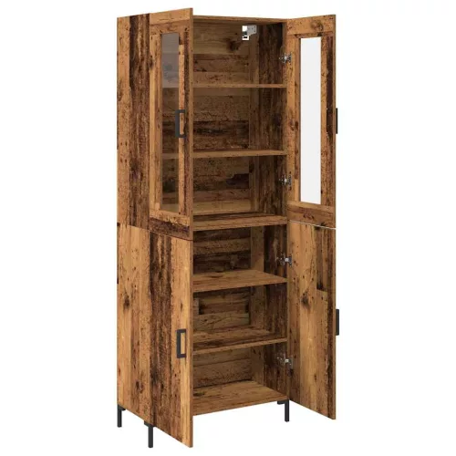Magasfiú 2 pcs Régi fa 69.5 x 34 x 180 cm Faanyag