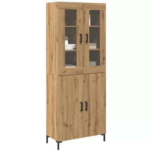 Magasfiú 2 pcs kézműves tölgy 69.5 x 34 x 180 cm Faanyag