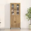 Magasfiú 2 pcs kézműves tölgy 69.5 x 34 x 180 cm Faanyag