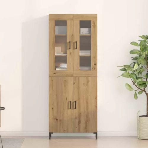 Magasfiú 2 pcs kézműves tölgy 69.5 x 34 x 180 cm Faanyag