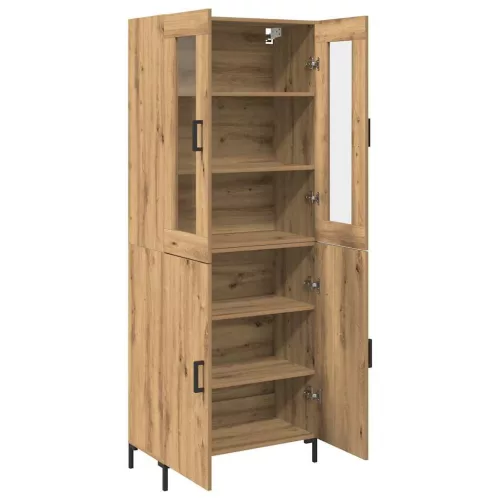 Magasfiú 2 pcs kézműves tölgy 69.5 x 34 x 180 cm Faanyag