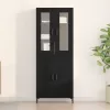 Magasfiú 2 pcs Musta tammi 69.5 x 34 x 180 cm Faanyag