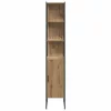Fürdőszoba bútor szett 3 pcs Barna 33 x 33 x 185.5 cm Faanyag