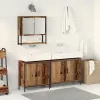 Fürdőszoba bútor szett 3 pcs Barna 80 x 30 x 44 cm Faanyag