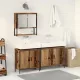 Fürdőszoba bútor szett 3 pcs Barna 80 x 30 x 44 cm Faanyag