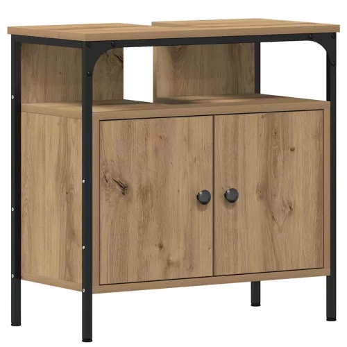 Fürdőszobai Mosdószekrények 3 pcs Barna 80 x 30 x 60 cm Faanyag