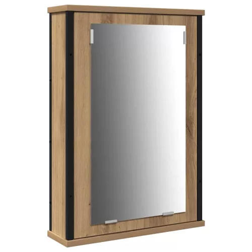 Fürdőszoba bútor szett 3 pcs kézműves tölgy 33 x 33 x 185.5 cm
