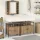 Fürdőszobai Mosdószekrények 3 pcs Barna 80 x 30 x 60 cm Faanyag