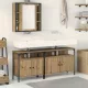 Fürdőszobai Mosdószekrények 3 pcs Barna 80 x 30 x 60 cm Faanyag
