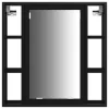 Fürdőszobai Mosdószekrények 3 pcs Fekete 80 x 30 x 60 cm