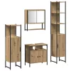 Fürdőszoba bútor szett 4 pcs kézműves tölgy 33 x 33 x 185.5 cm