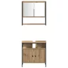 Fürdőszoba bútor szett 4 pcs kézműves tölgy 33 x 33 x 185.5 cm