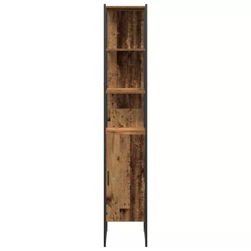 Fürdőszoba bútor szett 4 pcs Barna 33 x 33 x 185.5 cm Faanyag