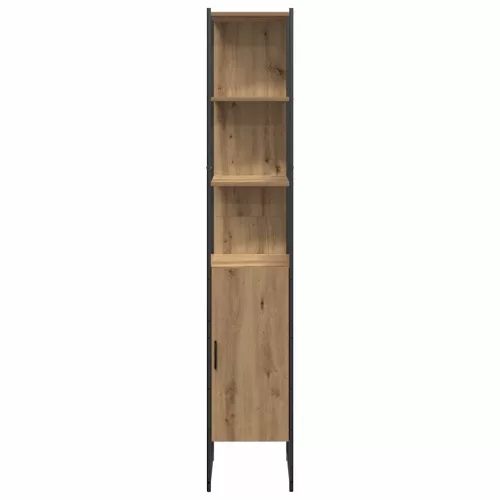 Fürdőszoba bútor szett 4 pcs Barna 33 x 33 x 185.5 cm Faanyag