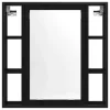 Fürdőszobai Szekrény Szett 4 pcs Musta tammi 33 x 33 x 185.5 cm