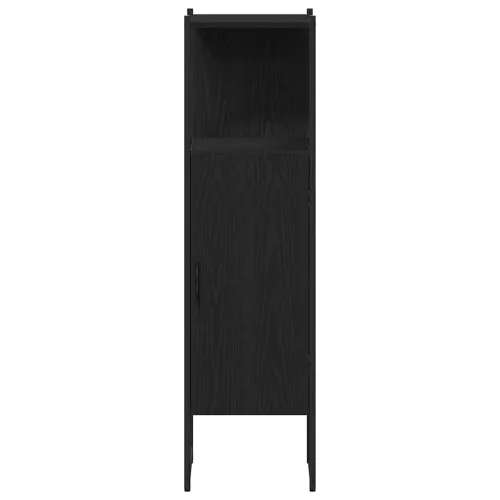 Fürdőszoba bútor szett 4 pcs Fekete 33 x 33 x 185.5 cm Faanyag