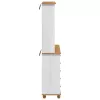 Kagy fiókkal ASKIM Fehér 91 x 40 x 200.5 cm Tömör fenyőfa