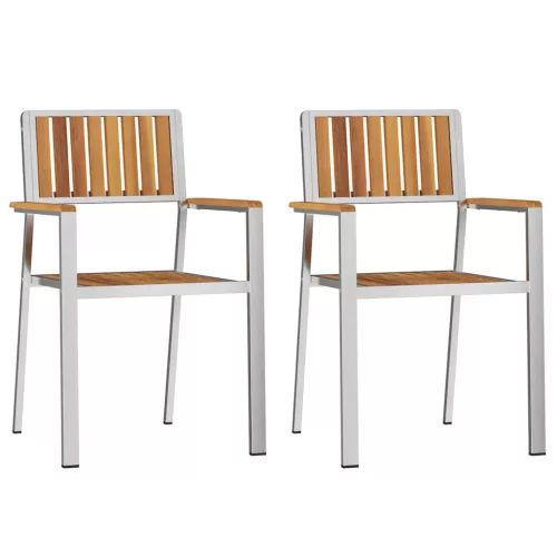 Kert étkező szett 3 pcs Barna tömör akácfa
