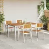 Kert étkező szett 5 pcs Barna tömör akácfa