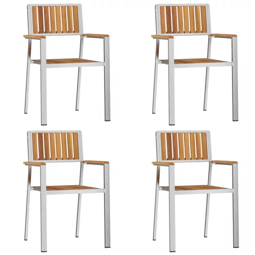 Kert étkező szett 5 pcs Barna tömör akácfa