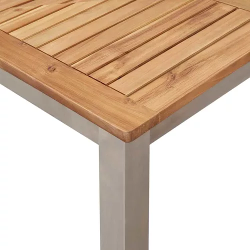 Kert étkező szett 5 pcs Barna tömör akácfa