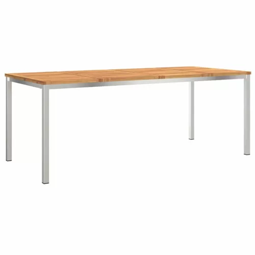 Kert étkező szett 7 pcs Barna tömör akácfa