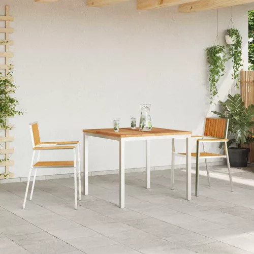 Kert étkező szett 3 pcs Barna Tömör tíkfa