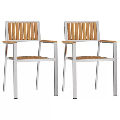 Kert étkező szett 3 pcs Barna Tömör tíkfa