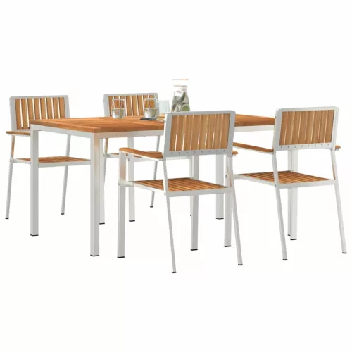 Kert étkező szett 5 pcs Barna Tömör tíkfa