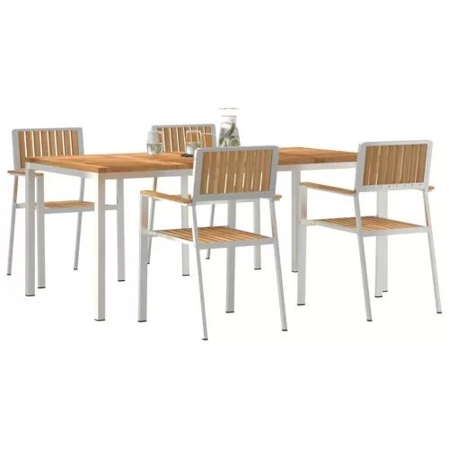 Kert étkező szett 5 pcs Barna Tömör tíkfa