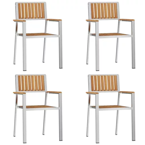 Kert étkező szett 5 pcs Barna Tömör tíkfa