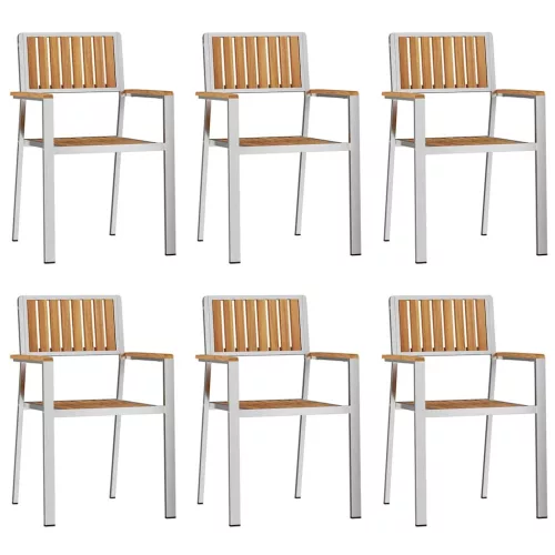 Kert étkező szett 7 pcs Barna Tömör tíkfa