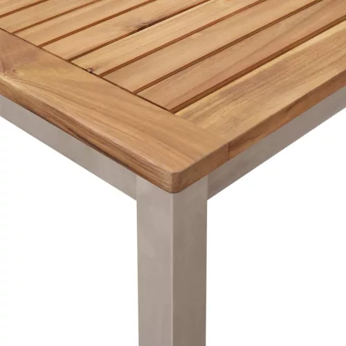 Kert étkező szett 9 pcs Barna Tömör tíkfa
