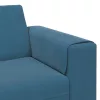 Kanapé Szett Kék Bársony