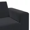 Kanapé Szett Fekete Bársony