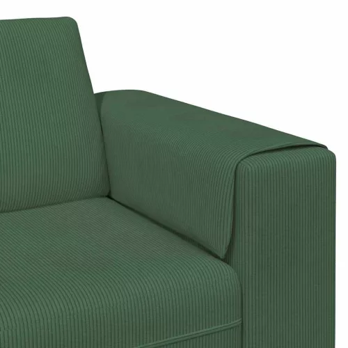 Szövet kanapé párnával Sötétzöld Bársony anyag