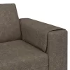 Kanapé Szett Sötétszürke Műbőr velúr