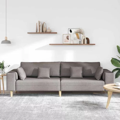 Szövet kanapé párnával Tópszínű 208 cm szövet
