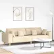 Szövet kanapé párnával Krém 208 cm szövet