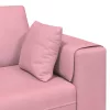 Bársony Kanapé párnával Rózsaszín 209 cm Bársony