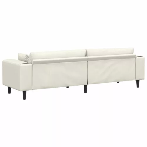 Bársony Kanapé párnával Krém 208 cm Bársony