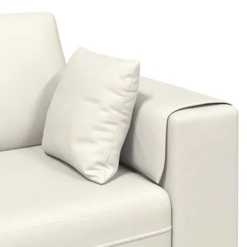 Bársony Kanapé párnával Krém 208 cm Bársony