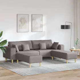 Szövet kanapé párnával Tópszínű 208 cm szövet