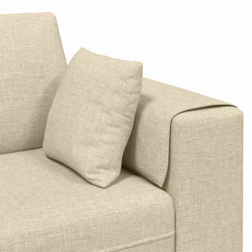 Szövet kanapé párnával Krém 208 cm szövet