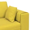 Bársony Kanapé párnával 3 pcs Sárga 208 cm Bársony