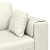 Bársony Kanapé párnával 3 pcs Krém 208 cm Bársony